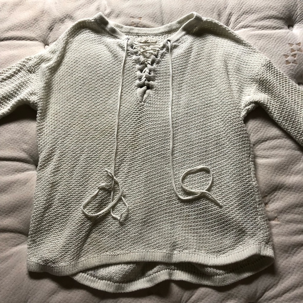 Lace up Sweater